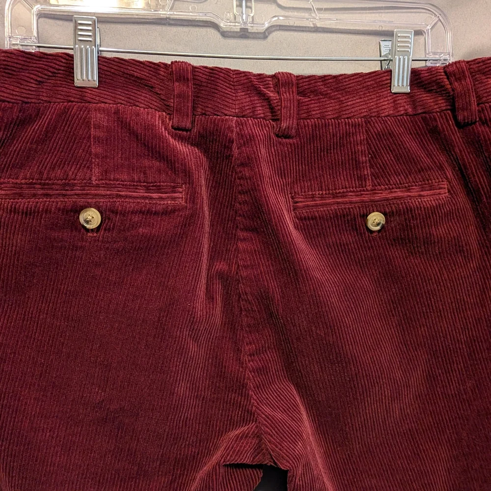 Men's VINEYARD VINES Burgundy Corduroy Jeans 32x32